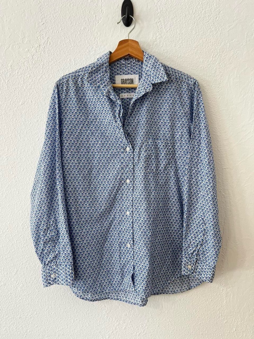 Grayson The Hero Size 4 Large Button Down Cotton Shirt Frank And Eileen Floral